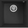 Zlewozmywak granitowy 44x44 cm czarny LKQ10286BSO Elleci Quadra zdj.1