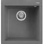 Zlewozmywak granitowy 50x47 cm szary/grafitowy/onyx LKQ10299 Elleci Quadra zdj.1