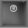Zlewozmywak granitowy 44x44 cm szary/grafitowy/onyx LKQ10299BSO Elleci Quadra zdj.1