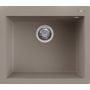 Zlewozmywak granitowy 57x50 cm brązowy LKQ10589 Elleci Quadra zdj.1