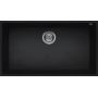 Zlewozmywak granitowy 76x44 cm czarny LKQ13086BSO Elleci Quadra zdj.1
