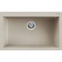 Zlewozmywak granitowy 79x50 cm beżowy LKQ13095 Elleci Quadra zdj.1