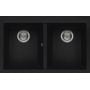 Zlewozmywak granitowy 79x50 cm czarny LKQ35086 Elleci Quadra zdj.1