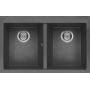 Zlewozmywak granitowy 79x50 cm szary/grafitowy/onyx LKQ35099 Elleci Quadra zdj.1