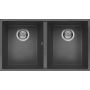 Zlewozmywak granitowy 76x43.5 cm szary/grafitowy/onyx LKQ35099BSO Elleci Quadra zdj.1