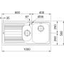 Zlewozmywak stalowy 100x50 cm stal 1010085812 Franke Logica zdj.2