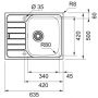 Zlewozmywak stalowy 63.5x50 cm stal 1010607953 Franke Spark zdj.2