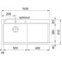 Zlewozmywak granitowy 100x51.5 cm 1140675937 Franke Mythos zdj.2