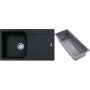 Zlewozmywak granitowy z wkładką ociekową 86x50 cm szary/grafitowy/onyx 1140743078 Franke Urban zdj.1