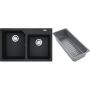 Zlewozmywak granitowy z wkładką ociekową 78x50 cm szary/grafitowy/onyx 1140743082 Franke Urban zdj.1