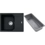 Zlewozmywak granitowy z wkładką ociekową 62x50 cm szary/grafitowy/onyx 1140741985 Franke Urban zdj.1
