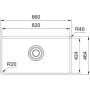 Zlewozmywak stalowy 86x46.4 cm stal 1220694479 Franke Maris Quiet zdj.2