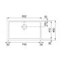 Zlewozmywak granitowy 80.2x46 cm 1250499033 Franke Kubus zdj.2