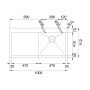 Zlewozmywak stalowy 100x51.2 cm 1270203464 Franke Planar zdj.2