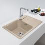 Zlewozmywak granitowy 62x50 cm beżowy 1140687267 Franke Urban zdj.4