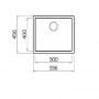 Zlewozmywak granitowy 55.6x45.6 cm biały AURILIO601WHITE Globalo Design Aurilio zdj.2