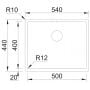 Zlewozmywak stalowy 54x44 cm stal RIWOLO501INOX Globalo Exclusive Riwolo zdj.2