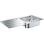 Zlewozmywak stalowy 100x50 cm stal 31563SD1 Grohe K500 zdj.2