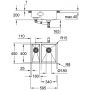 Zlewozmywak stalowy 59x45 cm 31576SD1 Grohe K700U zdj.2