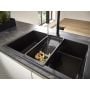 Zlewozmywak granitowy 77x51 cm czarny 43313170 Hansgrohe S 51 zdj.5