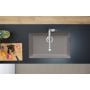 Zlewozmywak granitowy 66x40 cm szary/grafitowy/onyx 43432380 Hansgrohe S 51 zdj.3