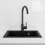 Zlewozmywak granitowy 51.5x47 cm czarny 72001300 Oltens Gravan zdj.6