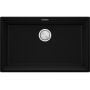 Zlewozmywak granitowy 72x43 cm czarny OOP8KC003 Primagran Praga zdj.2