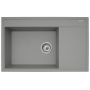 Zlewozmywak granitowy 79x50 cm szary/grafitowy/onyx 070058701 Pyramis Camea zdj.1