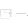 Zlewozmywak stalowy 54x44 cm MF5444PVDBSG1I Quadron Anthony zdj.2