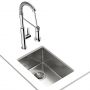 Zlewozmywak stalowy z syfonem 49x44 cm 115000006 Teka Be Linea zdj.8